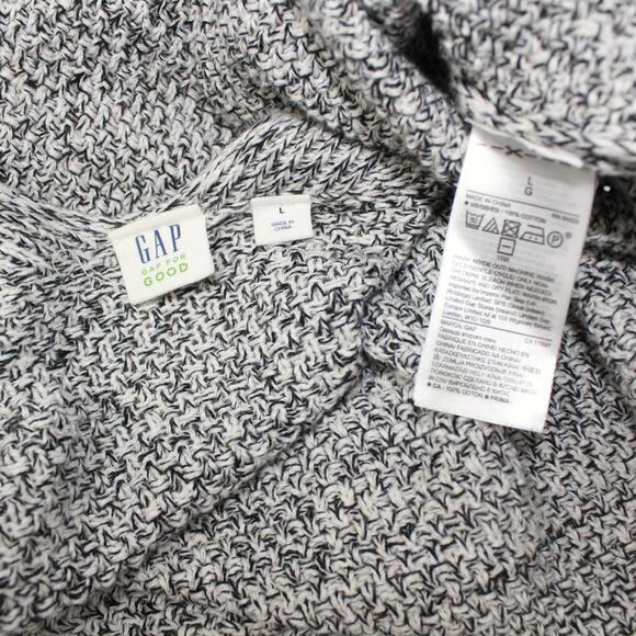 GAP KneeLength Sage Slub Dress CoverUp Medium • Marl Cardigan Large - Picture 7 of 15